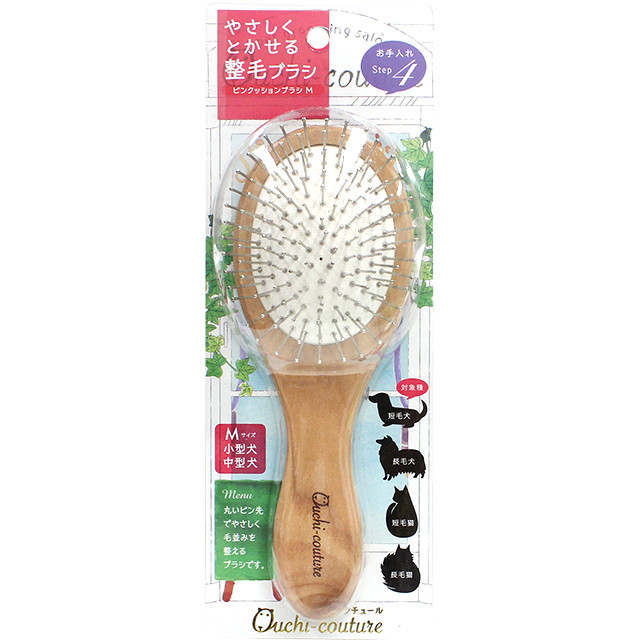 （まとめ）豚毛クッションブラシS OC-20（ペット用品）〔×12セット〕